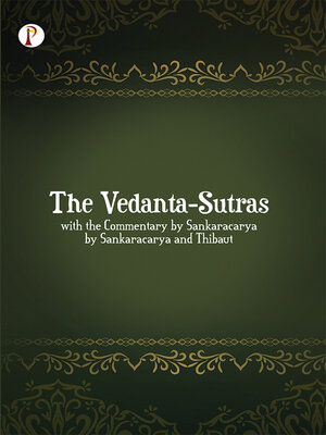 cover image of The Vedanta-Sutras with the Commentary